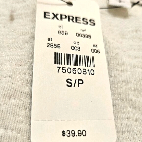 NWT EXPRESS SILVER SEQUIN CAMI with ADJUSTABLE SPAGHETTI STRAPS SZ S/P - Picture 14 of 14